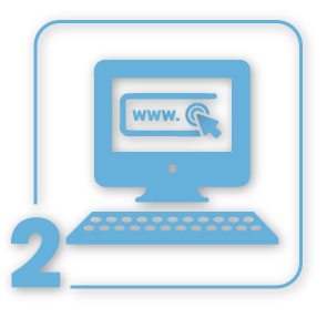 Icon of computer with numeral 2 in lower left