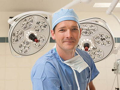 Surgeon in operating room
