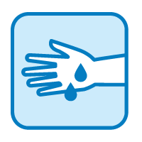Illustration of sweaty hand