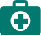 ER Icon; medical bag with + symbol